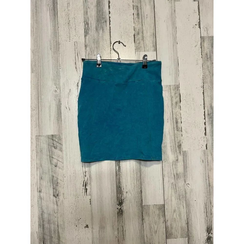 American Eagle Blue Stretch Mini Skirt Women’s Size S | Solid Teal Casual Skirt
